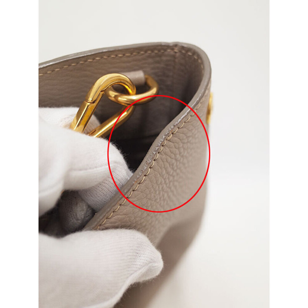 Prada Vitello Daino leather shopper tote bag grained calfskin leather Pink - Picture 5 of 9